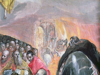 De aanbidding van de naam van Jezus, c.1578 (detail) door El Greco